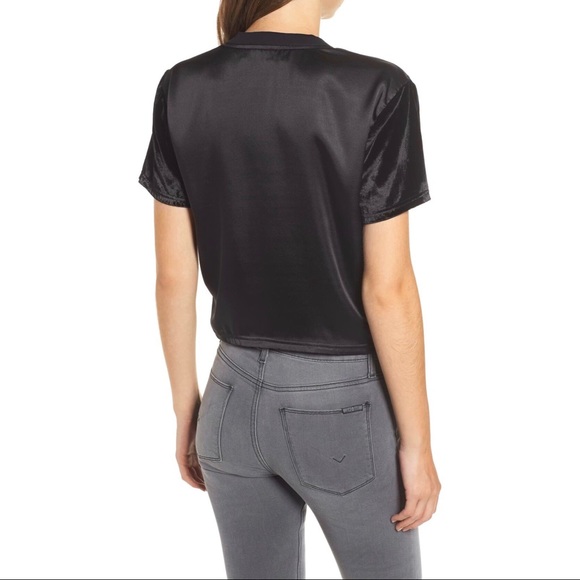 Hudson Jeans Velvet Crop Tee - Picture 2 of 8